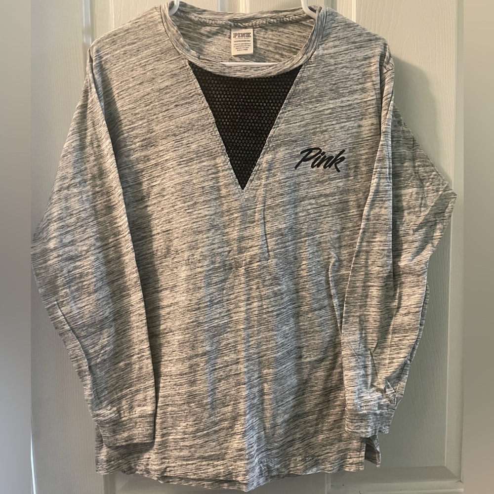 PINK Victoria's Secret Gray Top